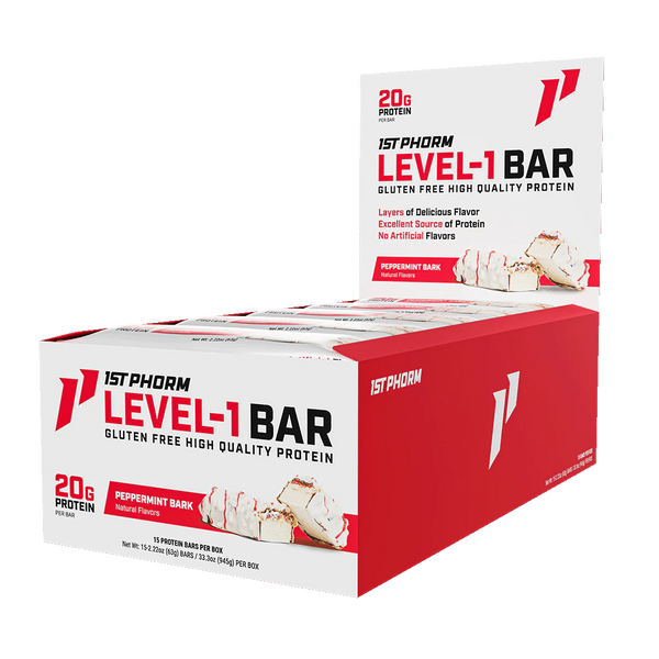 1st Phorm Level-1 Bars 15ct - Nutrition Faktory 