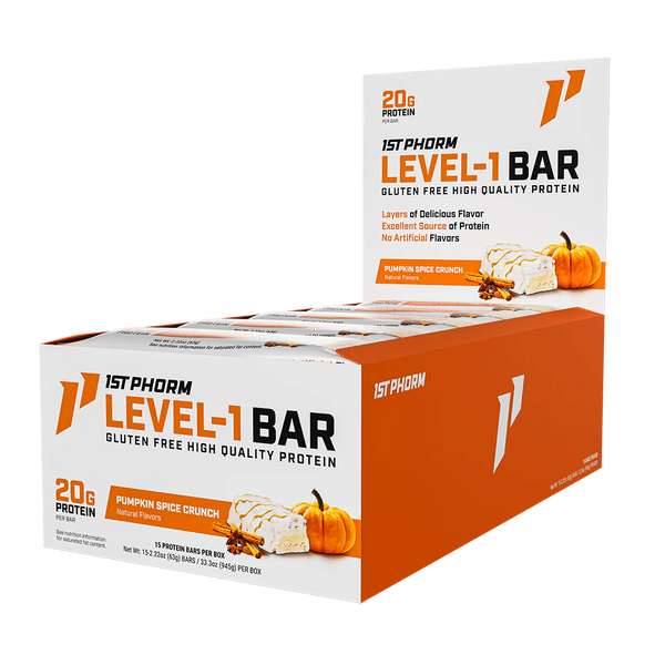 1st Phorm Level-1 Bars 15ct - Nutrition Faktory 