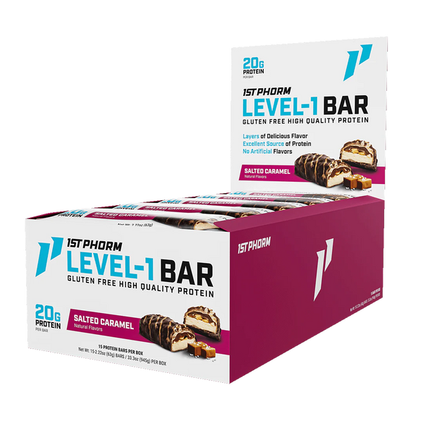 1st Phorm Level-1 Bars 15ct - Nutrition Faktory 