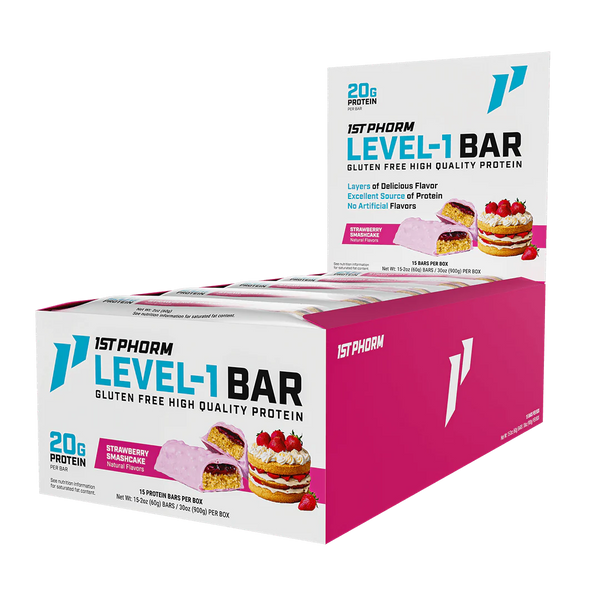1st Phorm Level-1 Bars 15ct - Nutrition Faktory 