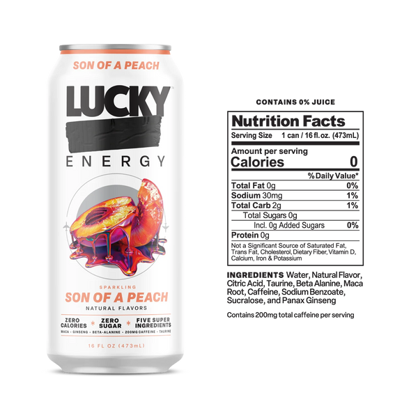 Lucky Energy 16oz 12pk - Nutrition Faktory 