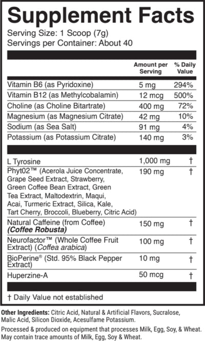 Supplement facts