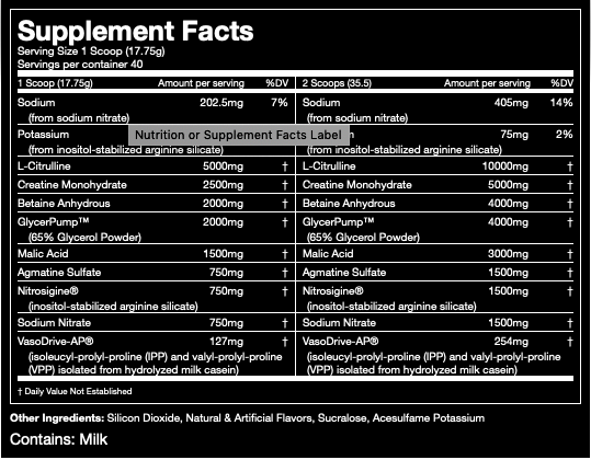 gorilla mode ar l-carnitine l-tartrate 750 mg label Gorilla Mode Nitric from Gorilla