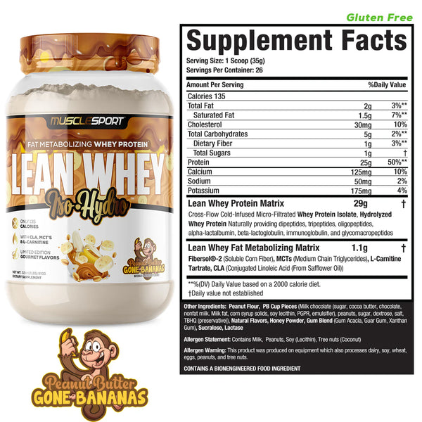 MuscleSport Lean Whey Iso-Hydro 2lb