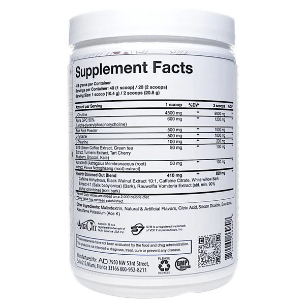 Supplement facts