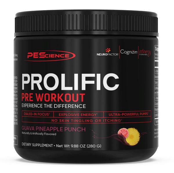 PEScience Prolific 40/20 Servings - Nutrition Faktory 