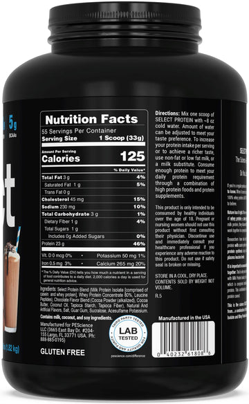 PEScience Select Protein 55srv - Nutrition Faktory 