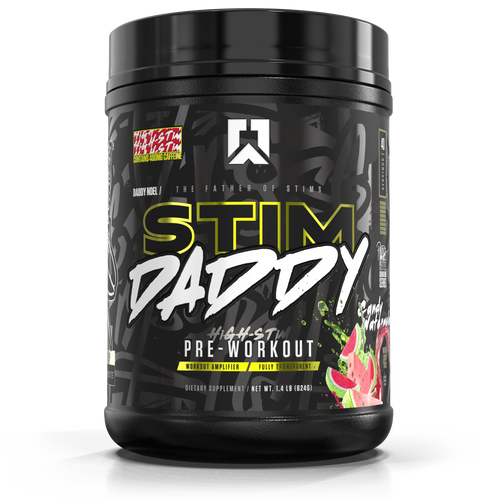 Ryse Stim Daddy 40srv, High-stim pre-workout in Candy Watermelon Flavor