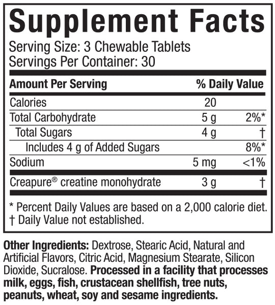 MuscleTech Creatine Chews 90Tabs