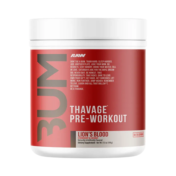 Raw CBUM Thavage 40srv - Nutrition Faktory 