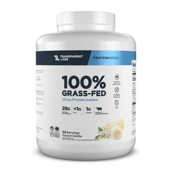 Transparent Labs Grass Fed Isolate 4lb - Nutrition Faktory 