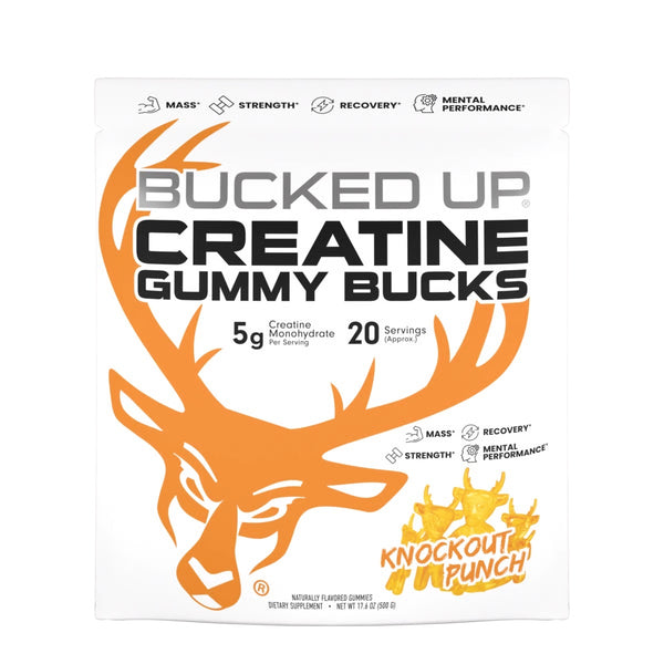 Bucked Up Creatine Gummy Bucks 20srv - Nutrition Faktory 