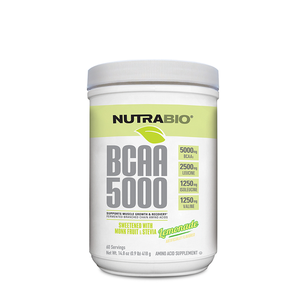 NutraBio BCAA Natural Powder 60srv