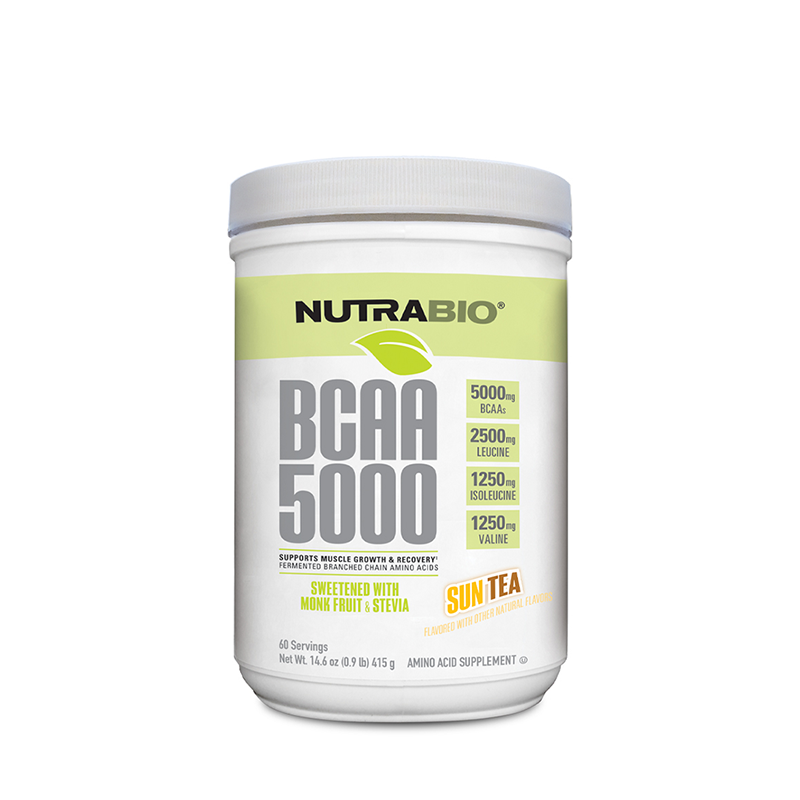 NutraBio BCAA Natural Powder 60srv
