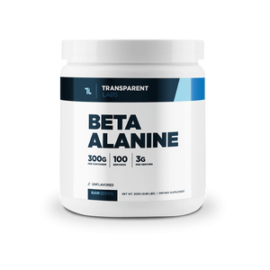 Unflavored Beta Alanine 300g from Transparent Labs Raw Series