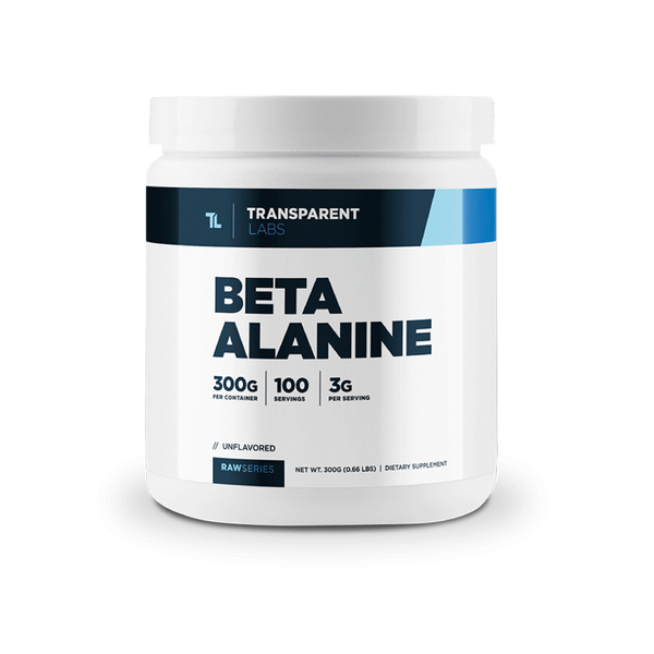 Unflavored Beta Alanine 300g from Transparent Labs Raw Series