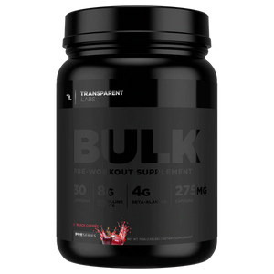 Black Cherry Bulk Black Pre-workout Supplement 30 srv, Transparent Labs, Pre Series, stronger and more potent pre-workout