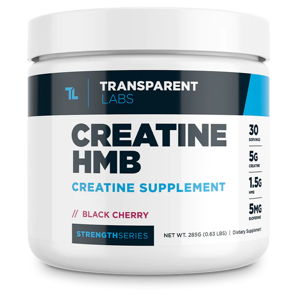 Black Cherry Creatine HMB Creatine Supplement 30srv from Transparent Labs Strength Series