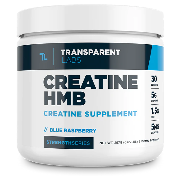 Blue Raspberry Creatine HMB Creatine Supplement 30srv from Transparent Labs Strength Series