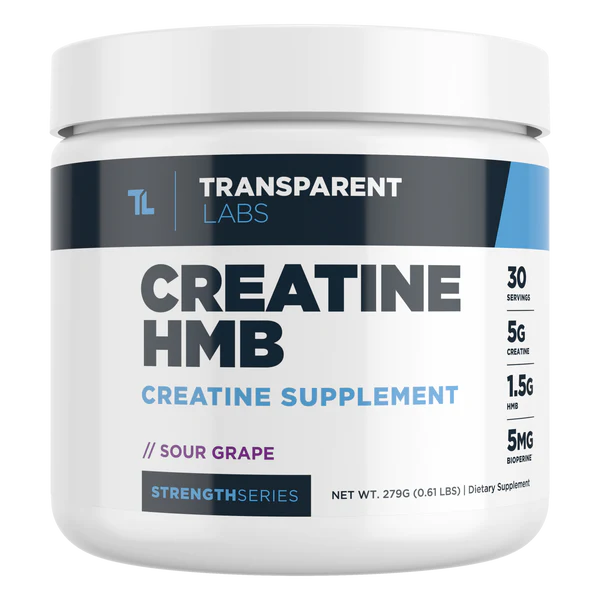 Sour Grape Creatine HMB Creatine Supplement 30srv from Transparent Labs Strength Series