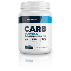 Blue Raspberry Carb Powder Clean Performance Fuel from Transparent Labs 30srv