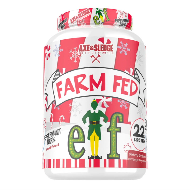 Axe & Sledge Farm Fed whey protein isolate Peppermint Bark flavor