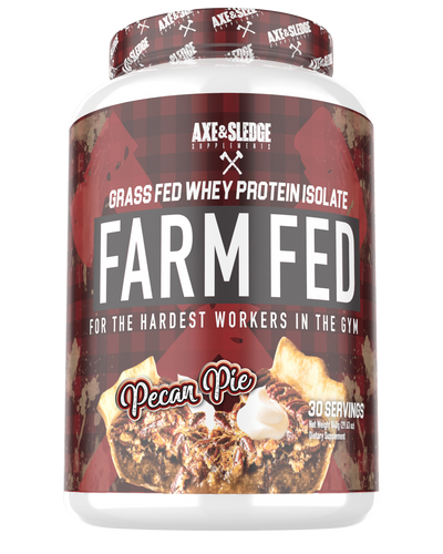 Axe & Sledge Farm Fed whey protein isolate  Pecan Pie flavor