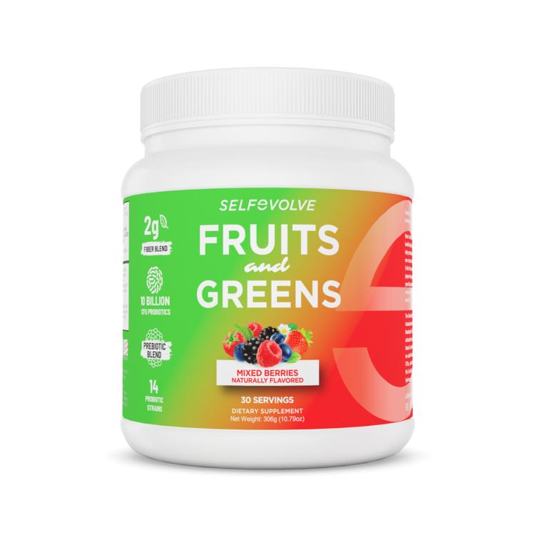 Self Evolve Fruits & Greens 30serv Mixed Berries