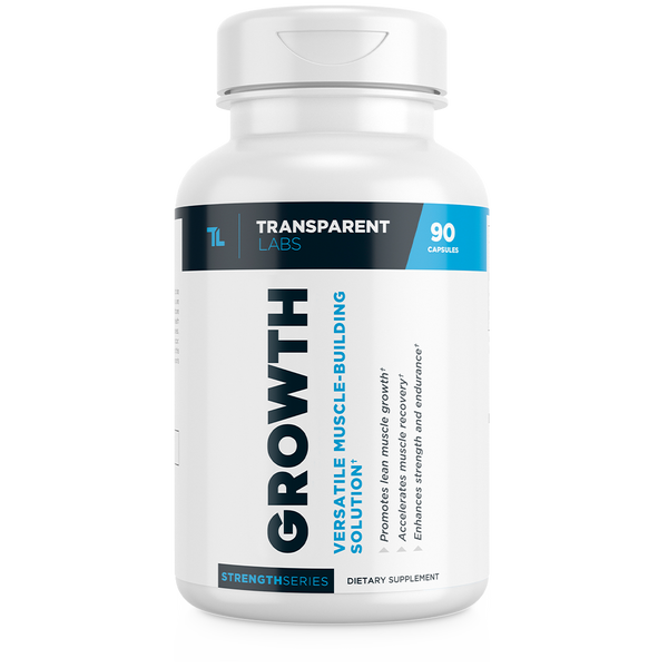 Transparent Labs Growth 90Caps, versatile muscle-building solution*