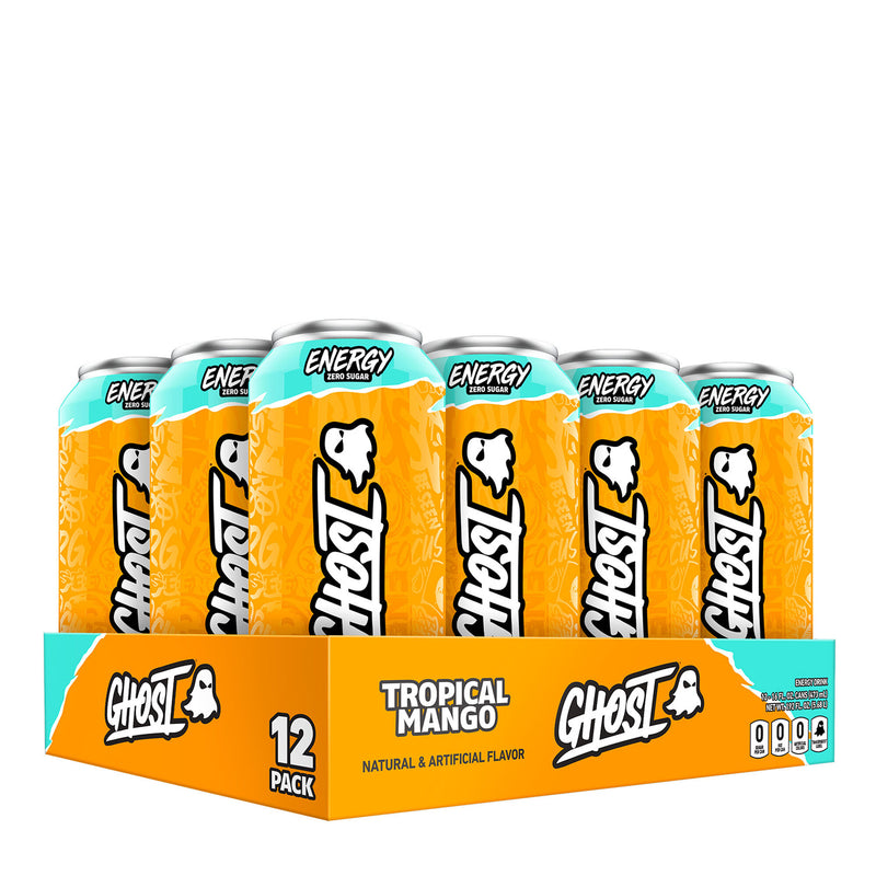 Tropical Mango flavor 12 pack of Ghost Energy