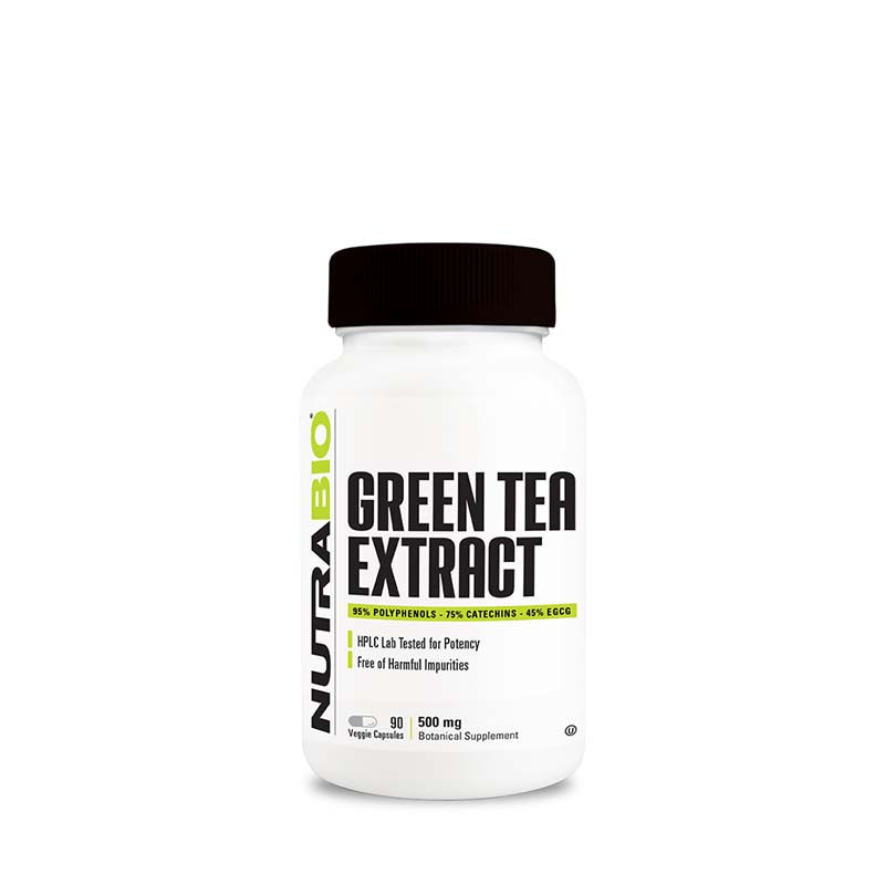 NutraBio Green Tea Extract 500mg 90Caps