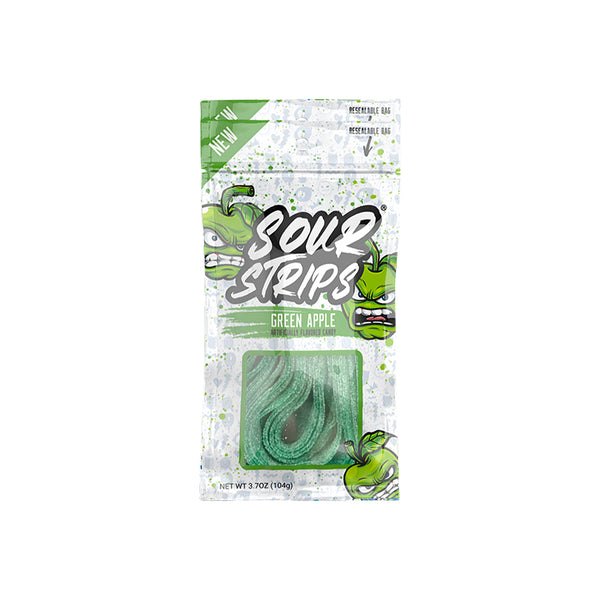 Sour Strips 3.7oz Bag Green Apple