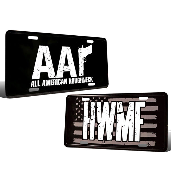 Axe & Sledge License Plates