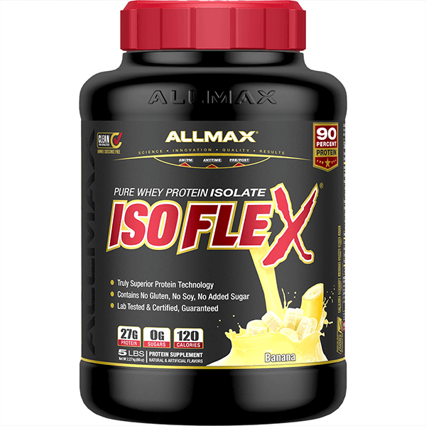 Allmax Isoflex 5lb & Free Vitastack Pill Pack 30Srv