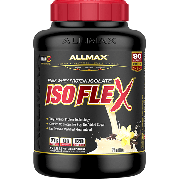 Allmax Isoflex 5lb & Free Vitastack Pill Pack 30Srv