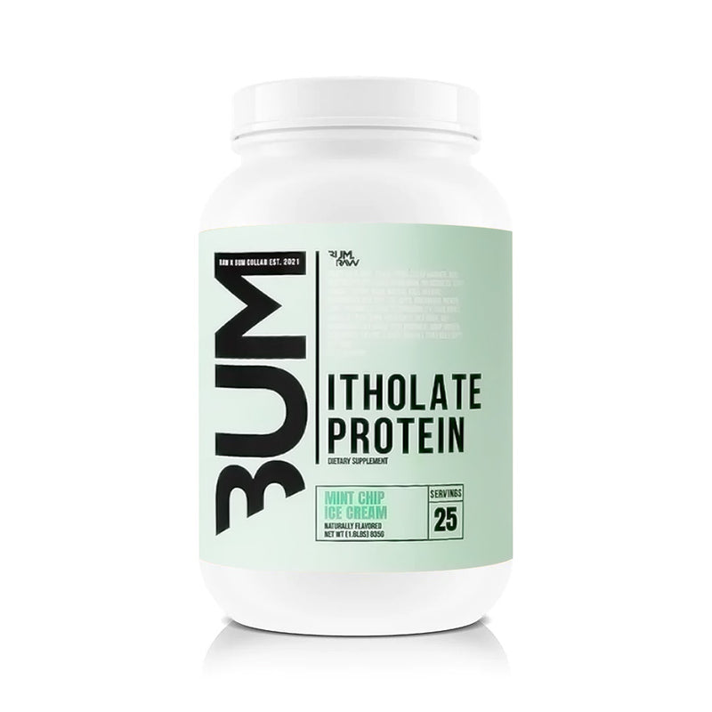 CBUM Protein - Itholate Protein 25-serving bottle in Mint Chip Ice Cream flavor with a vibrant label design.