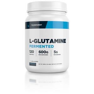 Unflavored Transparent Labs L-Glutamine Fermented 120srv