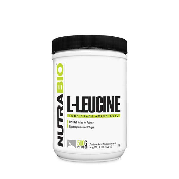 NutraBio L-Leucine Powder - 500g