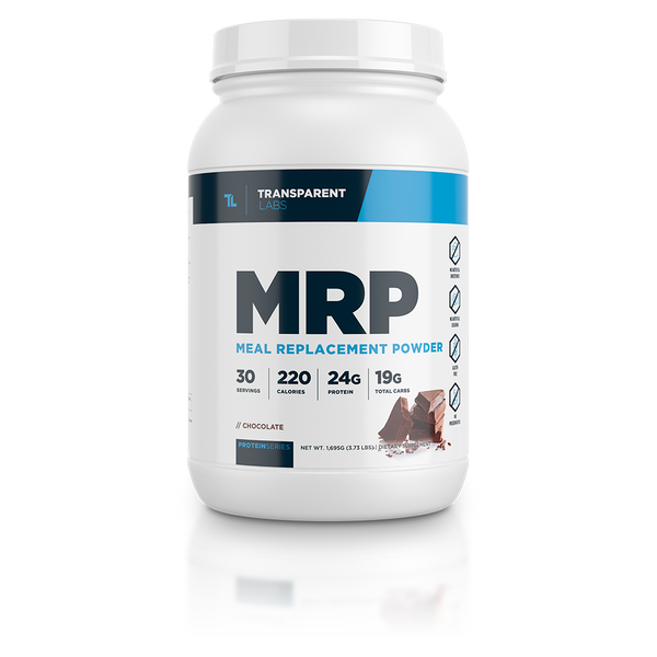 Transparent Labs Meal Replacement Powder MRP 30srv in Chocolate Flavor, 24g of Protein