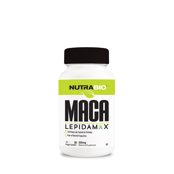 NutraBio Maca Lepidamax 525mg 90Caps