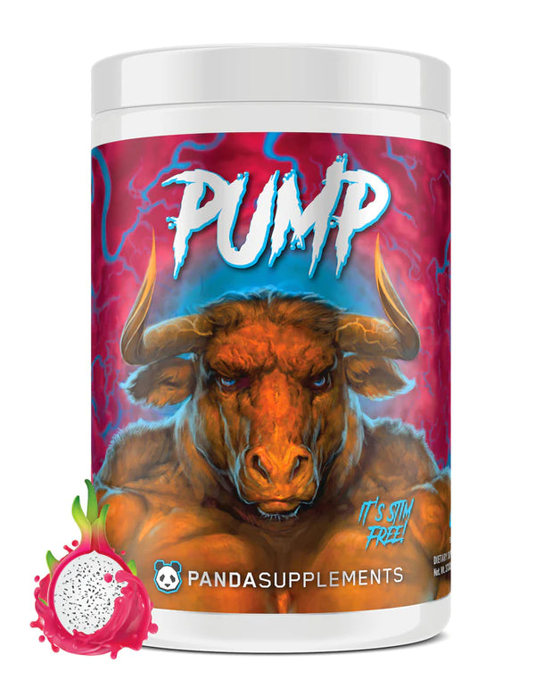 Panda Pump 40srv. Stim-Free Pump Pre-workout in Rainbow Dragonfruit flavor