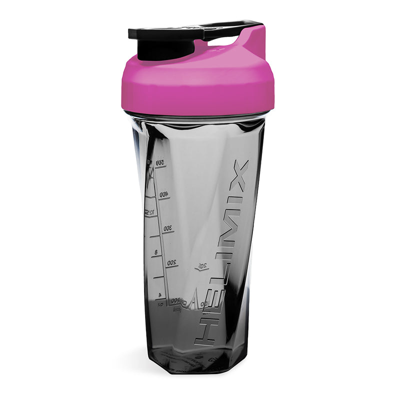 Shaker Cup, Helimix Smoke Gray With Pink Lid , 28 oz - NEW IN BOX