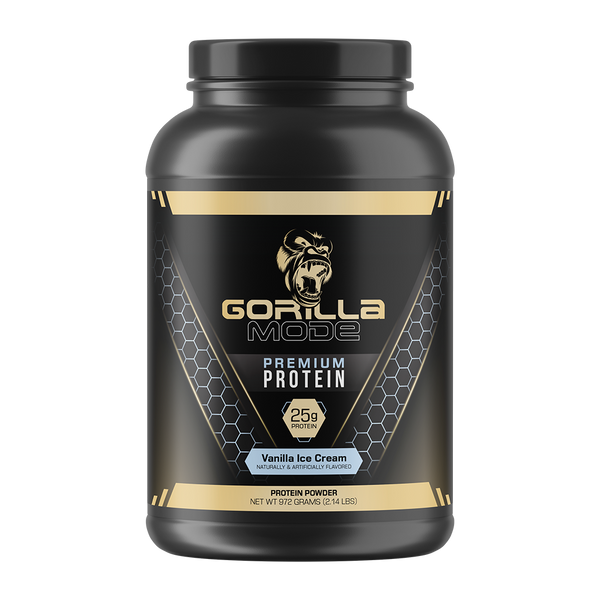 Vanilla Ice Cream Gorilla Mode Protein, premium protein, 30srv