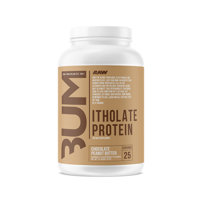 CBUM Protein - Itholate Protein 25-serving bottle in Chocolate Peanut Butter flavor with a vibrant label design.