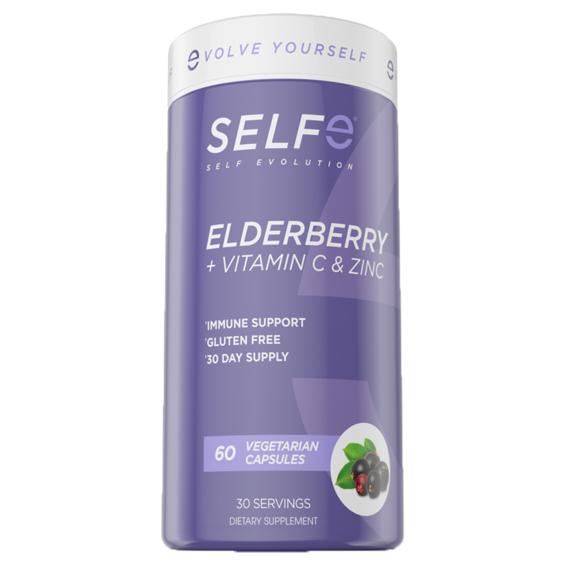 Self Evolve Elderberry Vitamin C & Zinc 60Caps