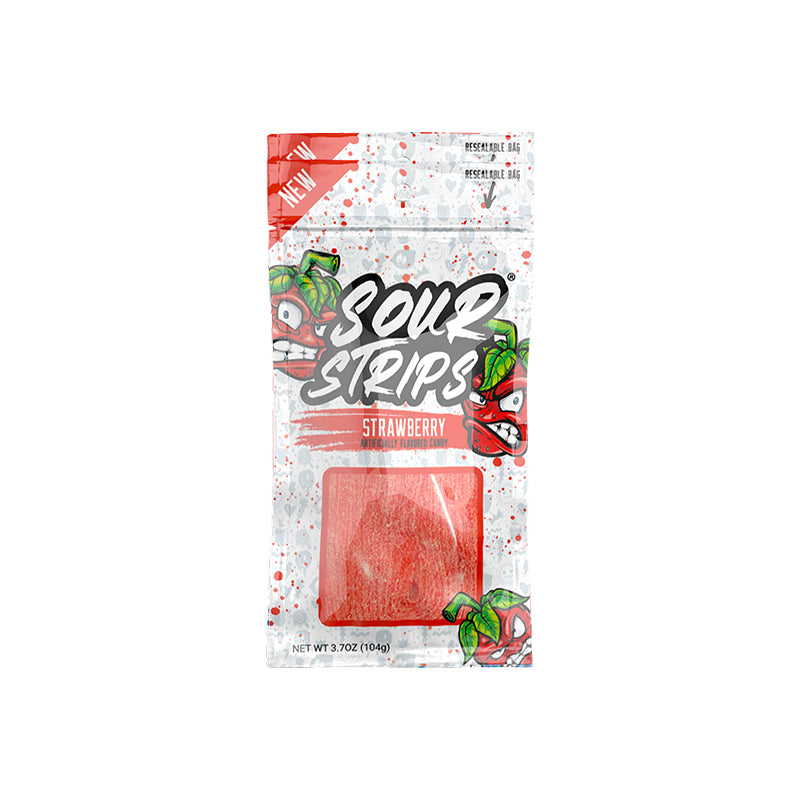 Sour Strips 3.7oz Bag Strawberry