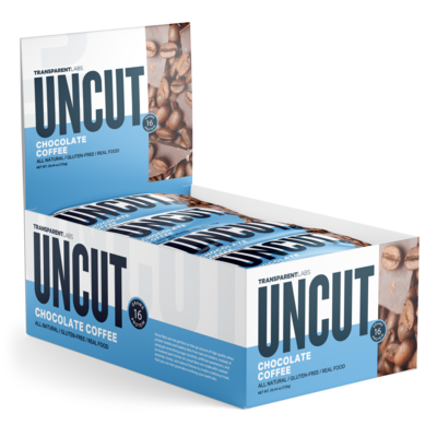 Transparent Labs UNCUT Bar 12ct, Chocolate Coffee flavored