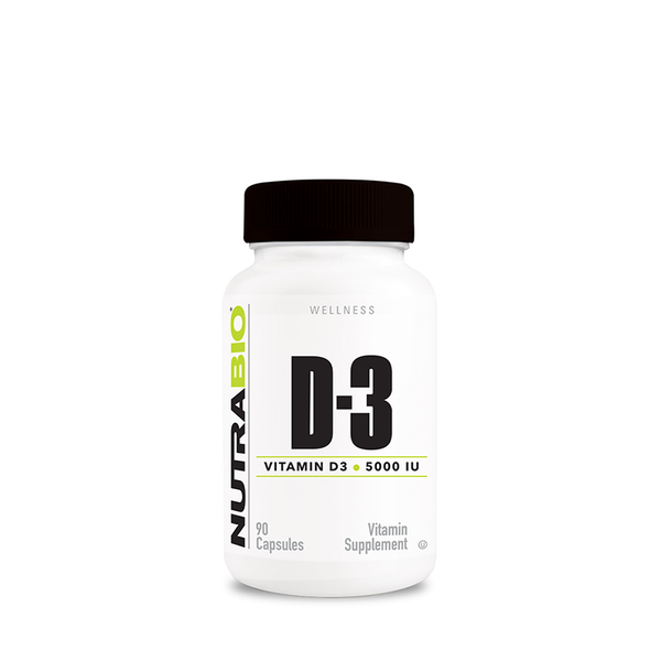 NutraBio Vitamin D3 5000 IU  90Caps