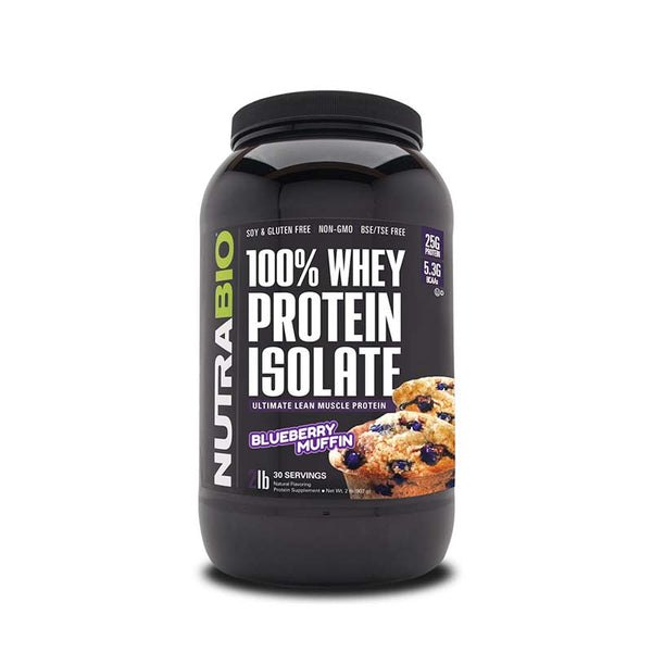 NutraBio Whey Protein Isolate 2lb