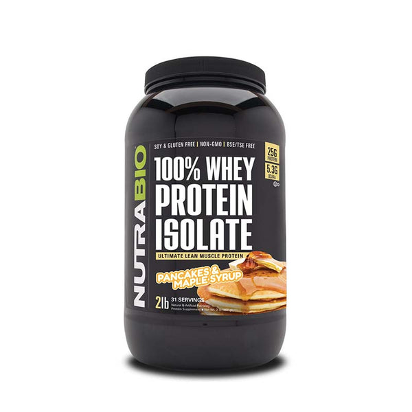 NutraBio Whey Protein Isolate 2lb